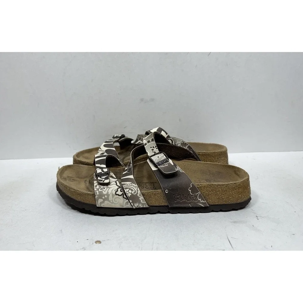 Birkenstock Birki's Salina Brown Paisley Birko Flor Sandals Womens Size 8 N 39